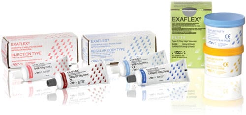 GC Exaflex Heavy Body Impression Material Tubes, Yellow, 74ml, 20/Box, #138220