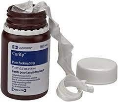 Kendall Curity Packing Strip, Iodoform, 1" x 5 yds, #7833