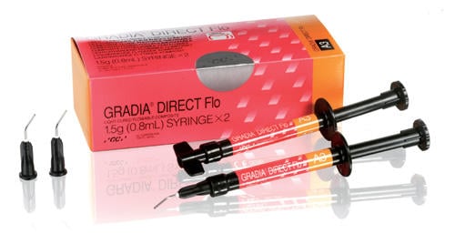 GC Gradia Direct Flo #A3.5 Composite Syringe, 1.5g x 2, #002281