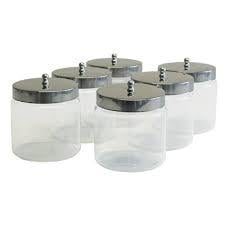 Sky Choice Dressing Jar, 6" x 6", Glass, Unlabeled, with Cover, Each