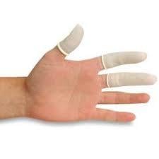 Sultan Finger Cots, Latex, Powder Free, Medium, Off White, 144/Box, #3908 M