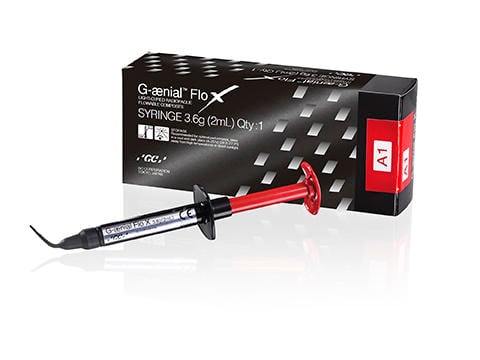 GC G-aenial Flo X Composite Resin, A1 Shade, 2.0 mL Syringe, #008317
