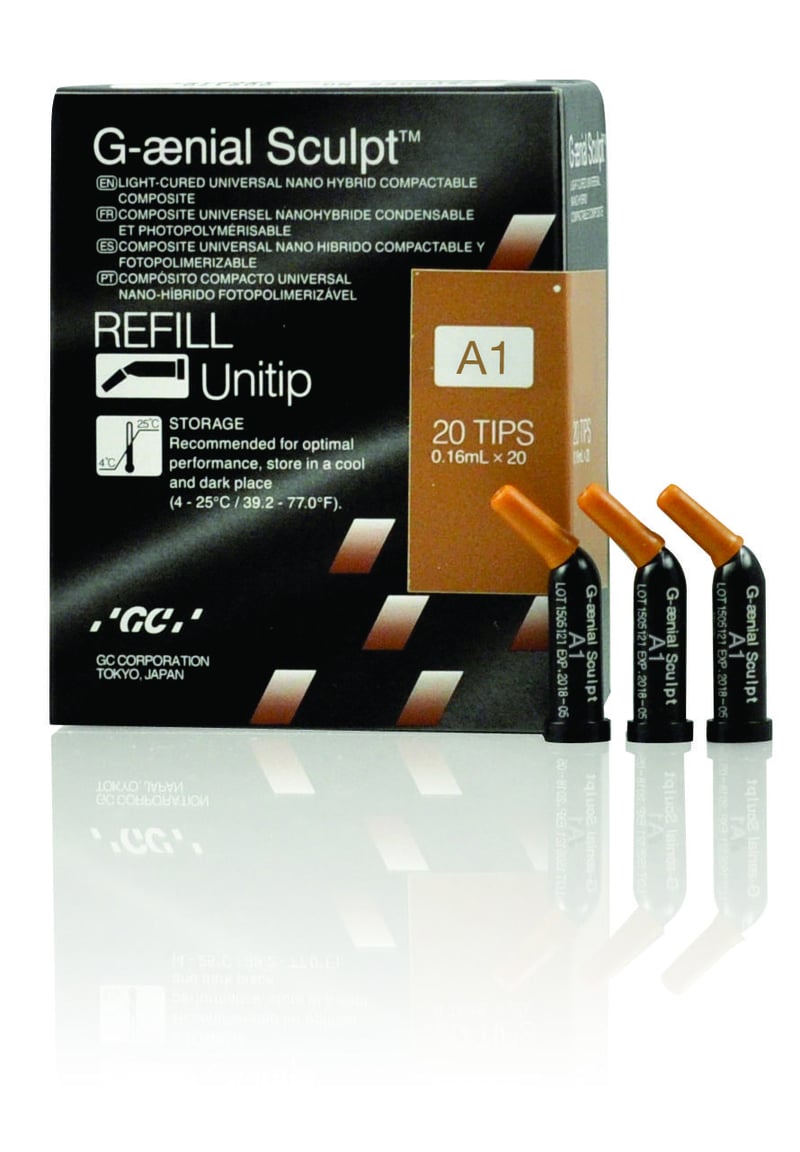 GC G-Aenial Sculpt Unitips AE Universal Composite, Shade AE, 10/Pkg, #009185