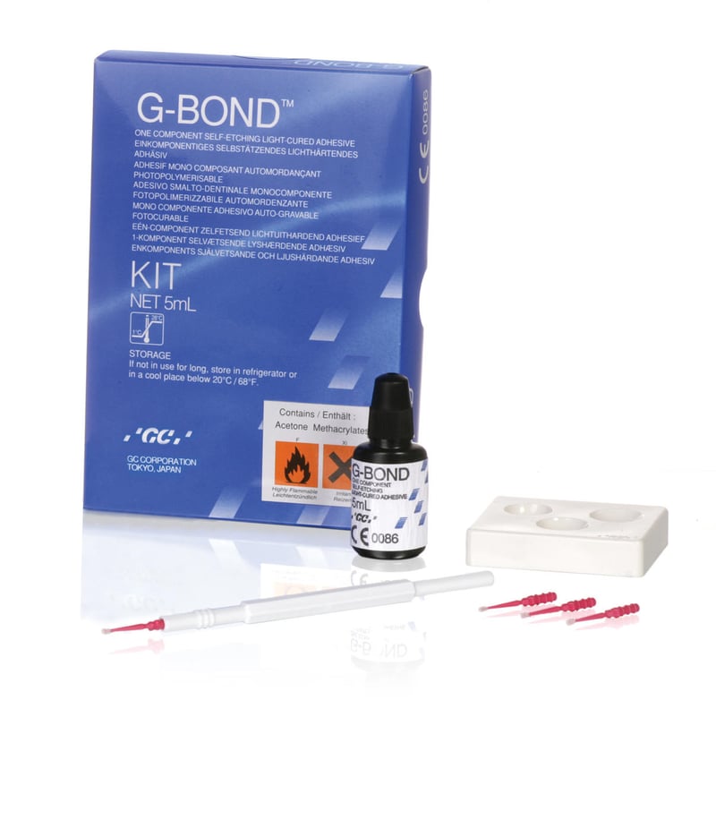 G-Bond SelfEtch LC Adhesive Kit, Starter Kit, 5ml Bottle, 50 Applicators, Dispensing Tray, #002277