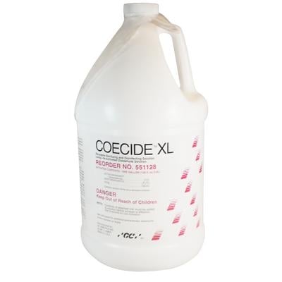 GC Coe Cide XL 2.5% Glutaraldehyde Cold Sterile Solution, 1 Gallon with Activator #551128