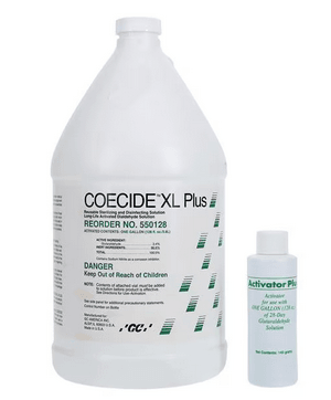 GC Coe Cide XL Plus 3.4% Glutaraldehyde Cold Sterile Solution, 1 Gallon, #550128