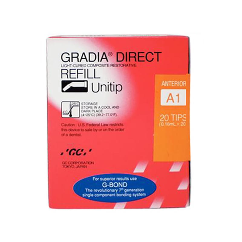 GC Gradia Direct #A2 Unitip Anterior Composite, 20/Box, #001968