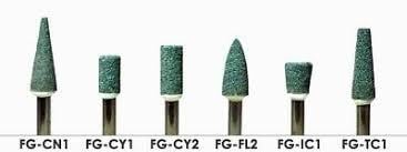 Sky Choice Green Stone FG FL2 Flame Polishing Stone, 12/Pk