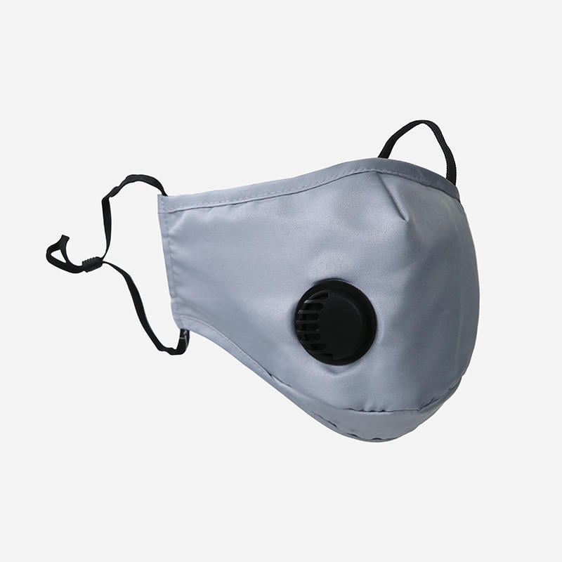 Sky Choice Washable Face Mask with 2-Carbon Filter, Gray, Reusable, 01KXNHK94WB1QWWSBB48PPFK9T