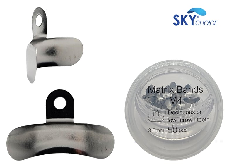 Sky Choice Sectional Matrices Deciduous, 3.5mm Wide, 0.038mm Thickness, 50/Box