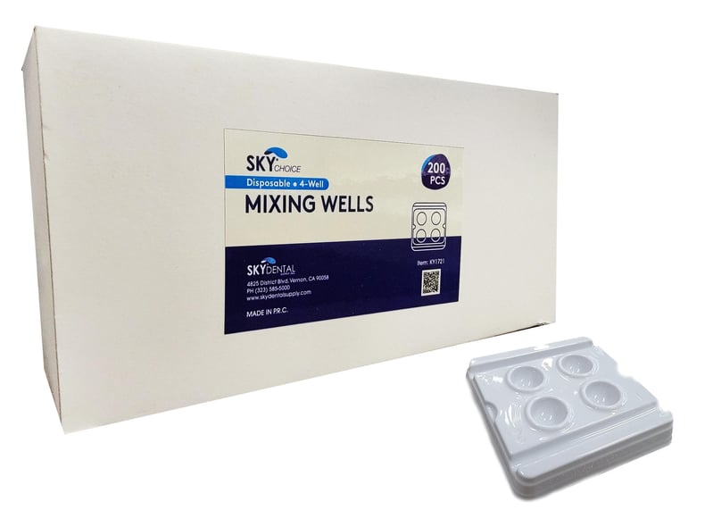 Sky Choice Disposable Mixing Well, 4-Wells, White, 200/Bx, 01KXNHK94QN3434RCZHX88KREW