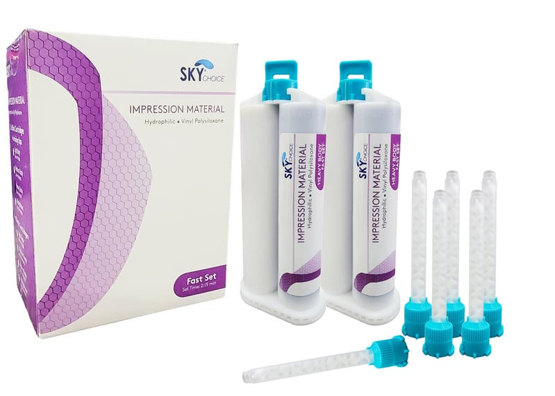 Sky Choice VPS Impression Medium Regular Set, 4-1/2 Minutes Set Time, 100x50ml Bulk Pack, 01KXNHK94VNWZ8PNJ66WNMM1WZ