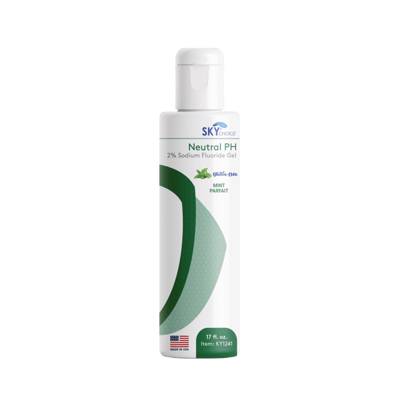 Sky Choice Neutral ABF Gel Mint Parfait Fluoride Treatment, 17 oz Bottle