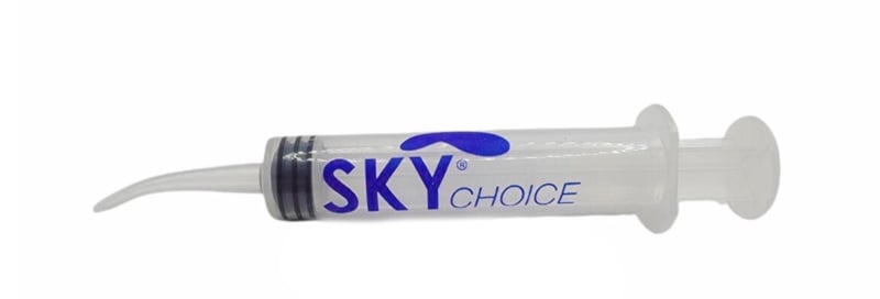 Sky Choice Utility Syringe Curved Tip 12cc, 50/Box