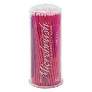 MicroBrush Original Fine Tip Micro Applicators, Pink, 1.5mm, 100/Tube, MFP400-1