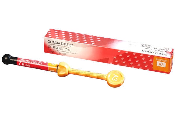 GC Gradia Direct Composite Resin Syringe, Shade P-A2, Posterior, 4.7g, #002004