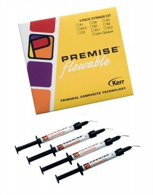 Kerr PREMISE FLOWABLE Composite Resin, Shade A3, 4/Pk, #33374