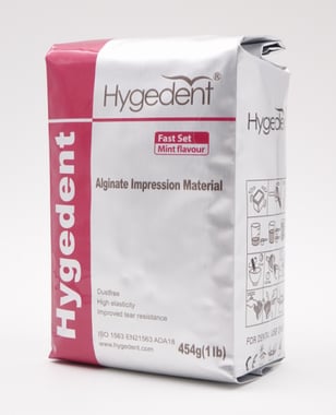 Hygedent Chromatic Regular Set Alginate Impression Material, Mint Flavor, Dust Free, 454g (1 lb)