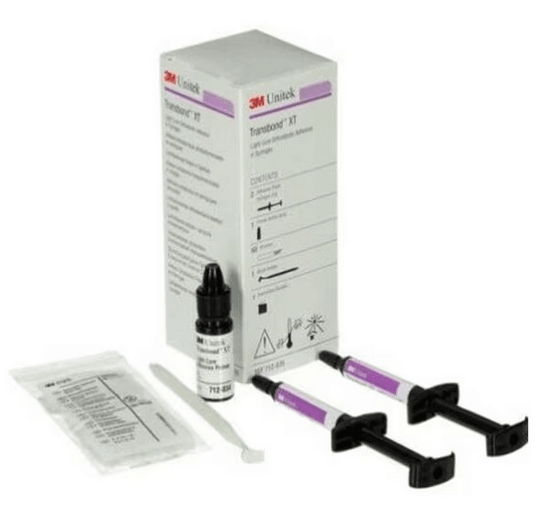Transbond XT LC Adhesive Kit, 2 x 4g Syringes, 6 mL Primer, Brush Holder, 60 Tips