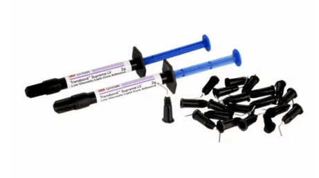 Transbond Supreme LV Adhesive Kit, 2g Syringes, Light Cure, 2 Syringes + 20 Tips #712-046