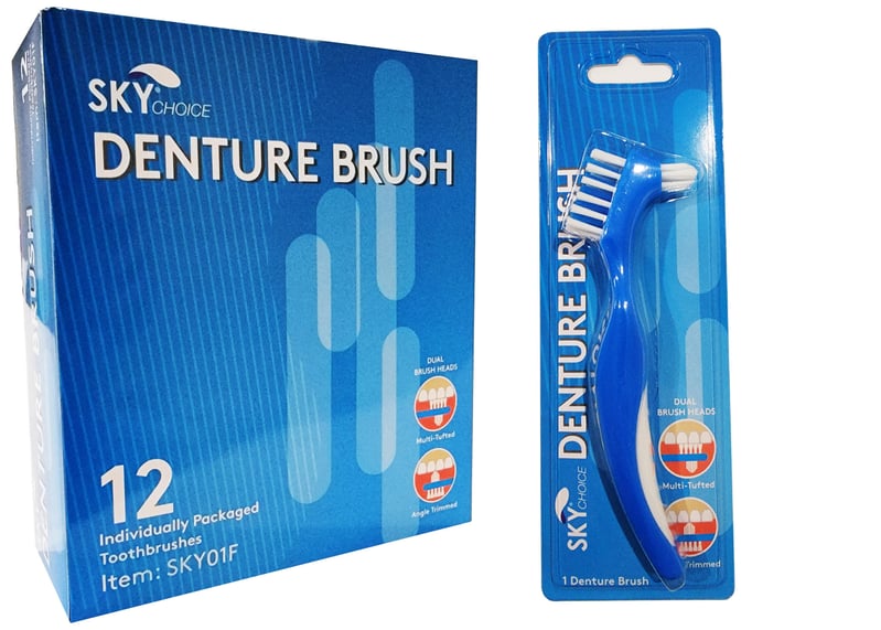 Sky Choice Denture Brushes, 12/Box