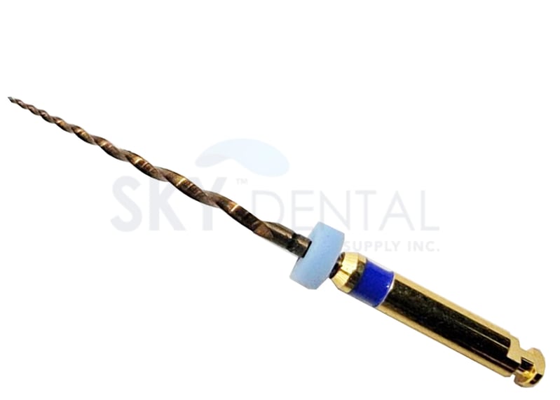 Sky Choice Protaper+ File (F3) 21mm Blue Rotary Files, 6/Pk