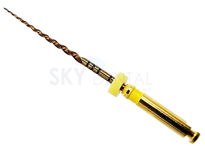 Sky Choice Protaper+ File (F1) 25mm Yellow Rotary Files, 6/Pk