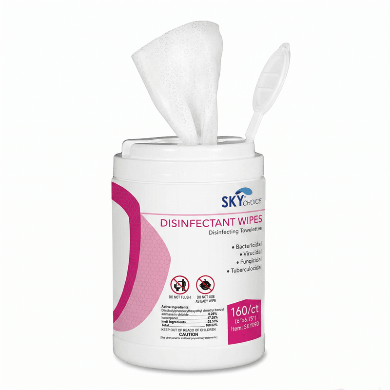 Sky Choice Caviwipes Disinfectant Wipes, 6" x 6.75", 160/Canister