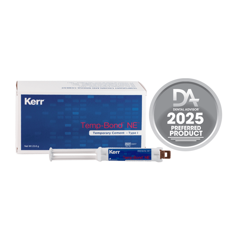 Kerr Tempbond NE Automix Syringe, Noneugenol Temporary Cement, 11.7g, 2/Pkg, #33217