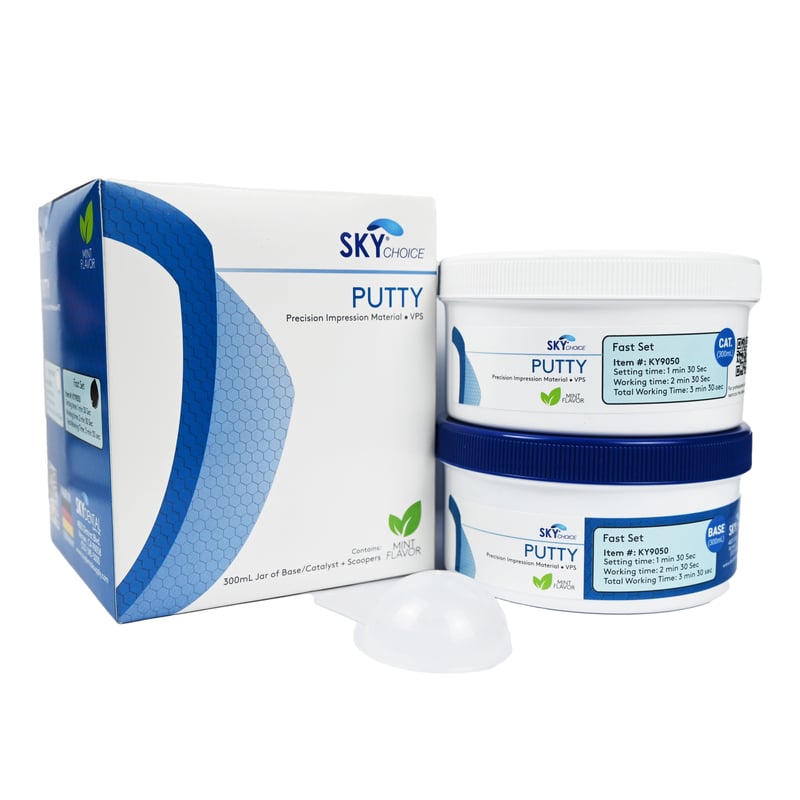 Sky Choice Putty VPS Standard Fast Set, Blue, 2x300ml (Base & Catalyst), 01KXNHK94VVK8YGCRV9P58P46M