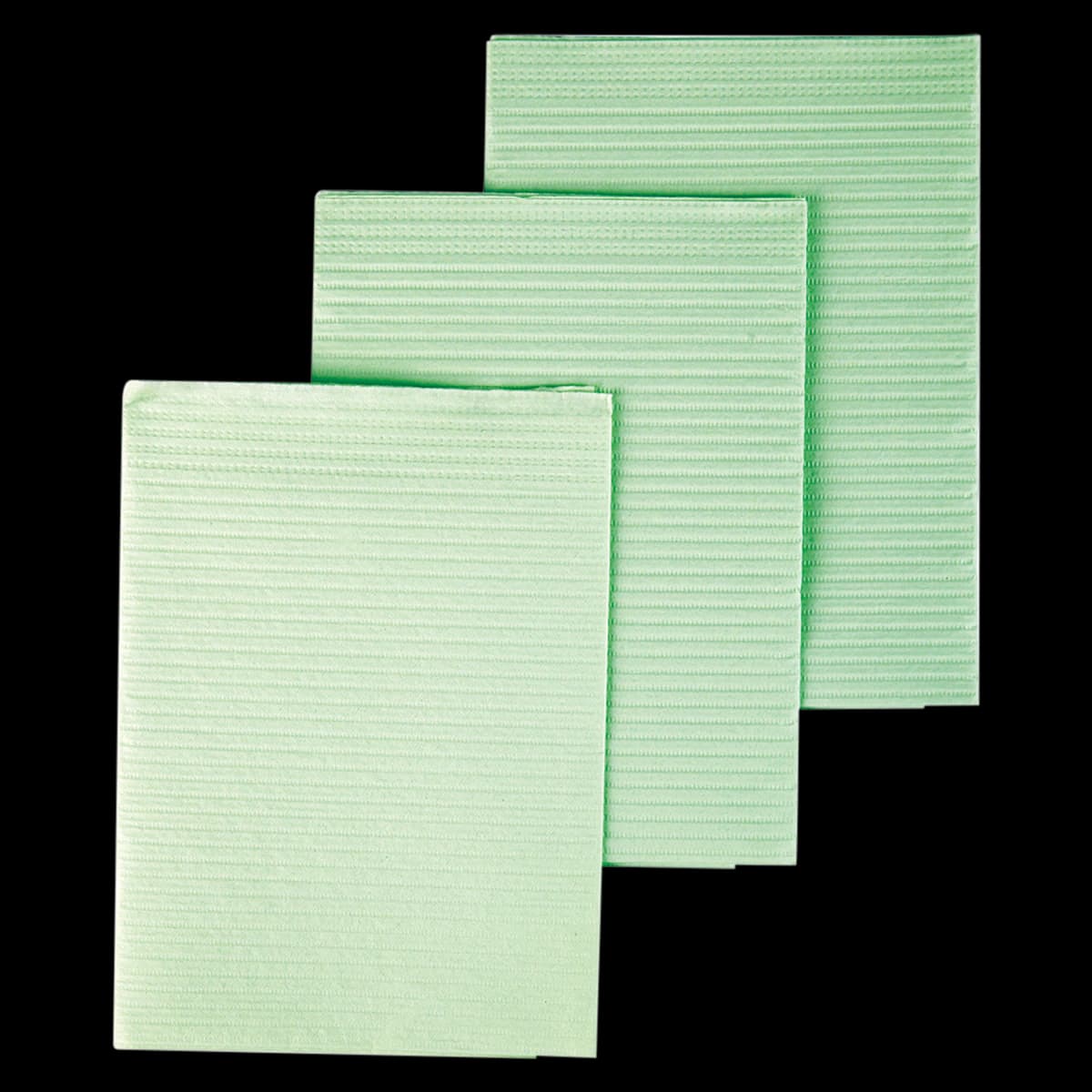 Dri-Gard Patient Towel, 2-Ply Tissue/Poly, 13" x 19", Green, 500/Case - Dri-Gard Patient Towel - Image 1