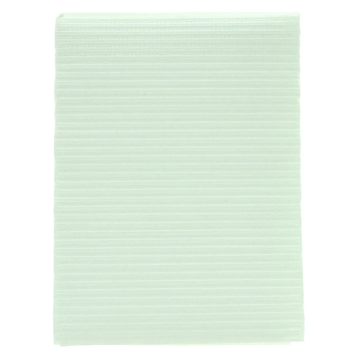 Dri-Gard Plus Patient Towels, 3-Ply Tissue/Poly, 13" x 19", Green, 500/Case - Dri-Gard Plus Patient Towels - Image 1
