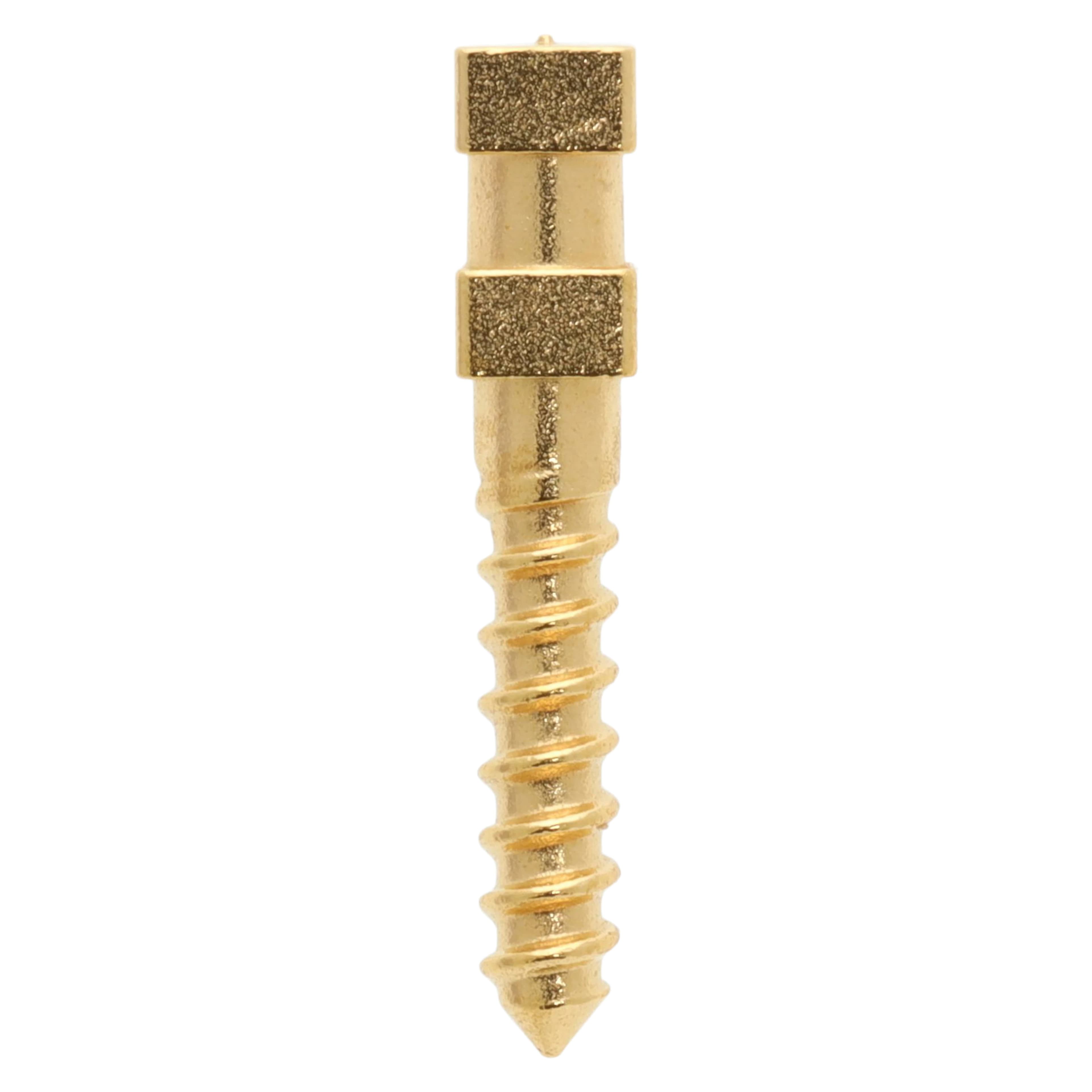 Compo-Post Gold Plated Screw Post Refill, Medium, 9.5 mm, 12/Box - Compo-Posts Refills - Image 1