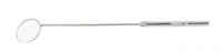 Miltex Laryngeal Mirror with Threaded Stem, Size 7, 28 mm, with Octagon Handle - Laryngeal Mirror with Threaded Stem 4-3/4 Size 00 - Image 1