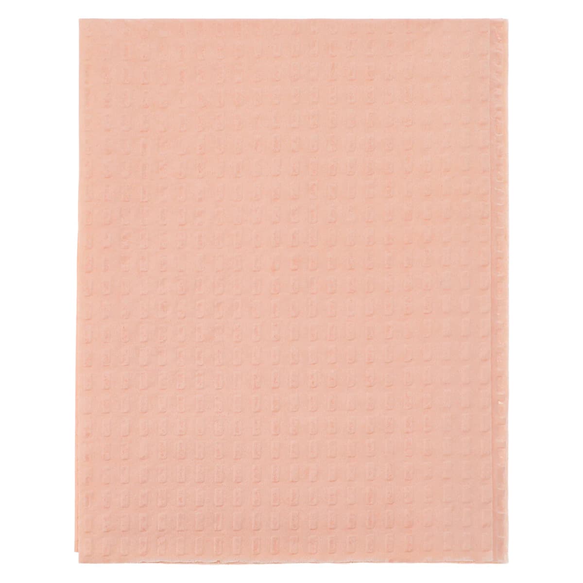 Tidi Products Choice Poly-Back Patient Bibs, 2-Ply Tissue with Poly Backing, Waffle-Embossed, 13" x 18", Peach, 500/Case, 917468 - Tidi Bib 13''x18'' 2+1 Ply 500/Cs Peach - Image 1