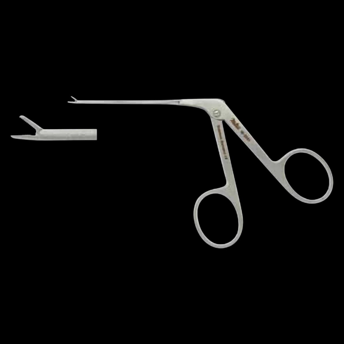 Miltex-Integra Micro Alligator Ear Forceps, 3-1/4" Stainless Steel, Autoclavable, Each - Forcep Micro Alligator Ear - Image 1