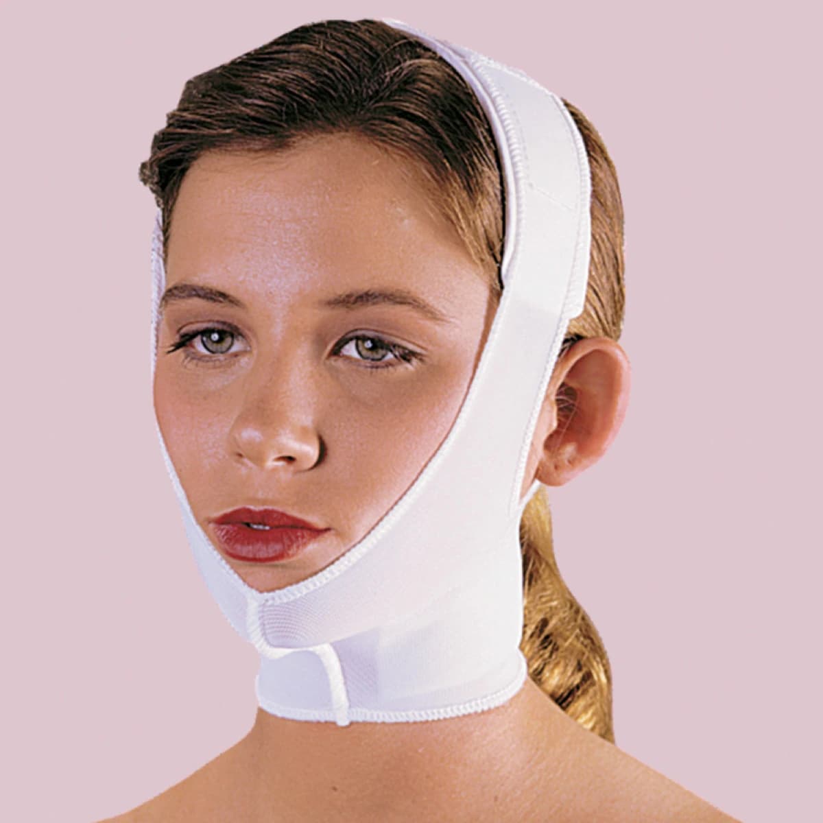 Universal Facial Compression Garment, One Size, White - Universal Facial Garment White - Image 1