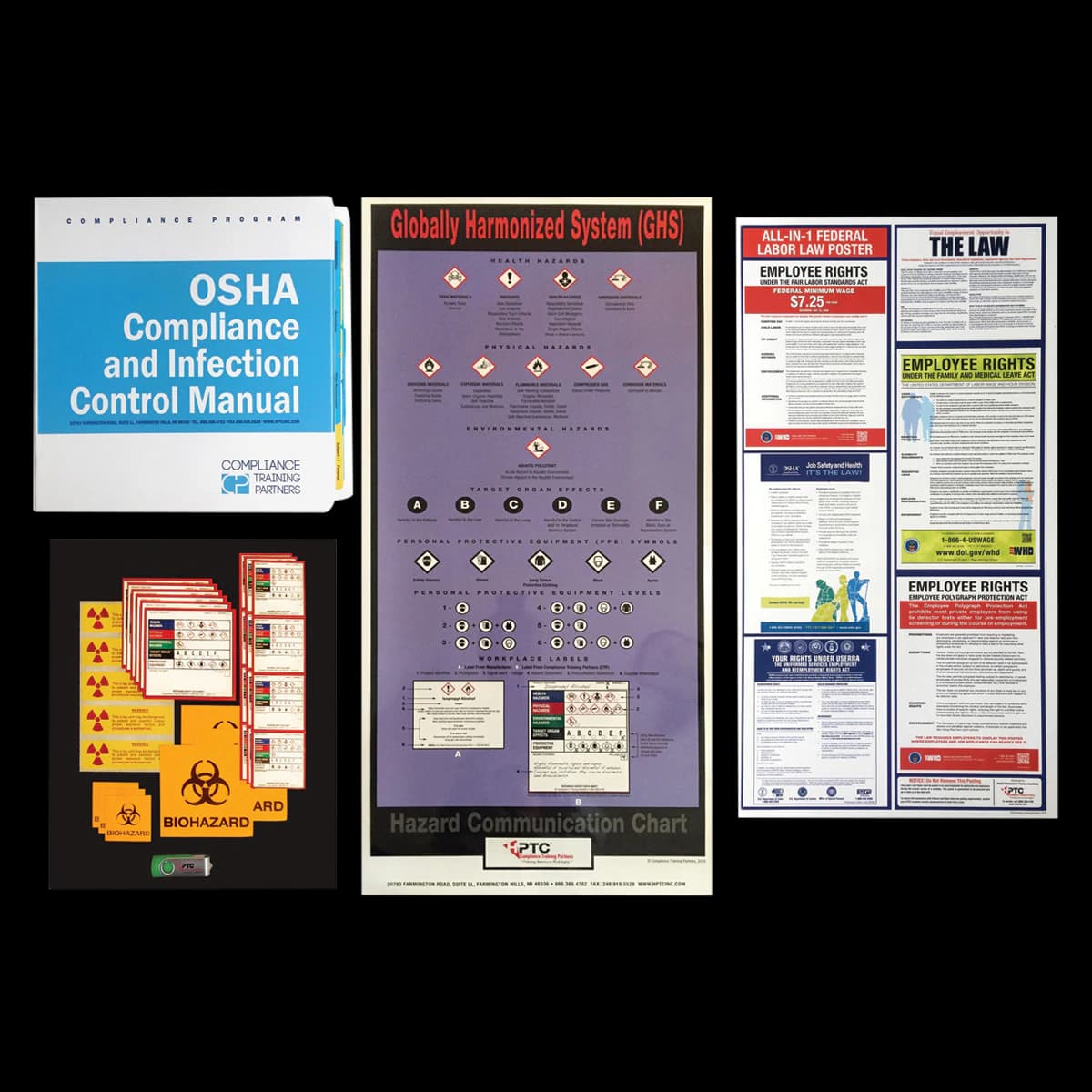 OSHA Compliance and Infection Control Program, Dental, Complete Training Kit with Manual, Online Training, GHS Labels, 6 CEUs, DCPE - OSHA Compliance and Infection Control Program - OSHA Compliance and Infection Control Program - Image 1