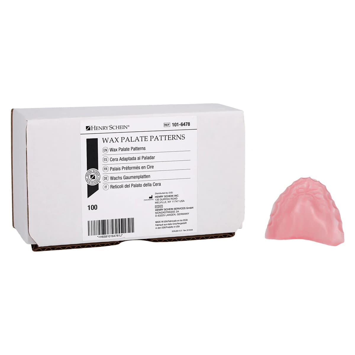 Wax Palate Patterns, Plastic, 100/Box - Wax Palate Patterns - Image 1