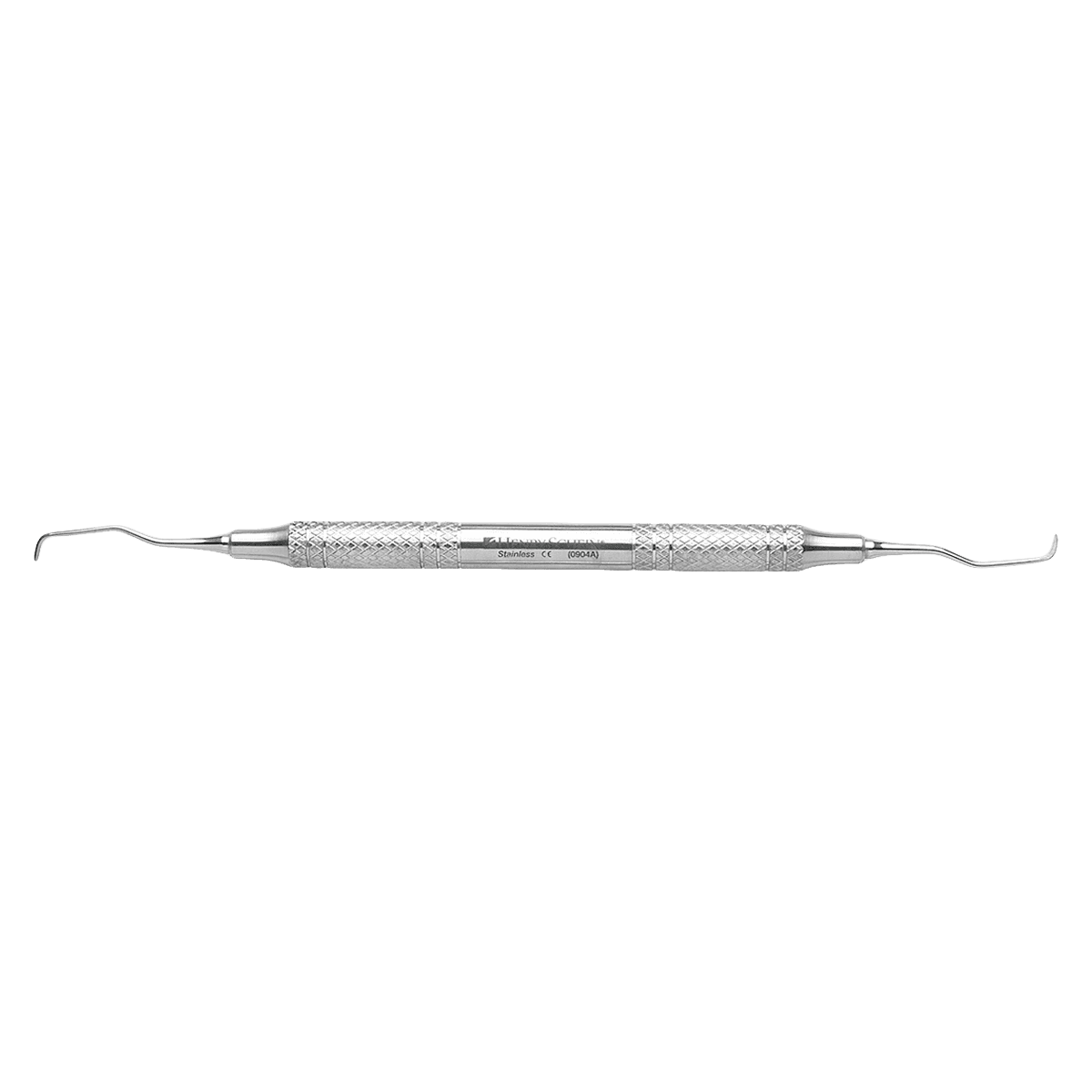 Henry Schein Gracey Long Curette Double End 1/2, Stainless Steel Hollow Handle, Each - 1/2 Gracey Long Curette - Image 1