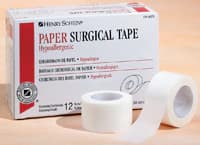 Henry Schein Surgical Tape Paper, 1" x 10 yd, White, Non-Sterile, 12/Box - Tape Surgical Paper NS - Image 1