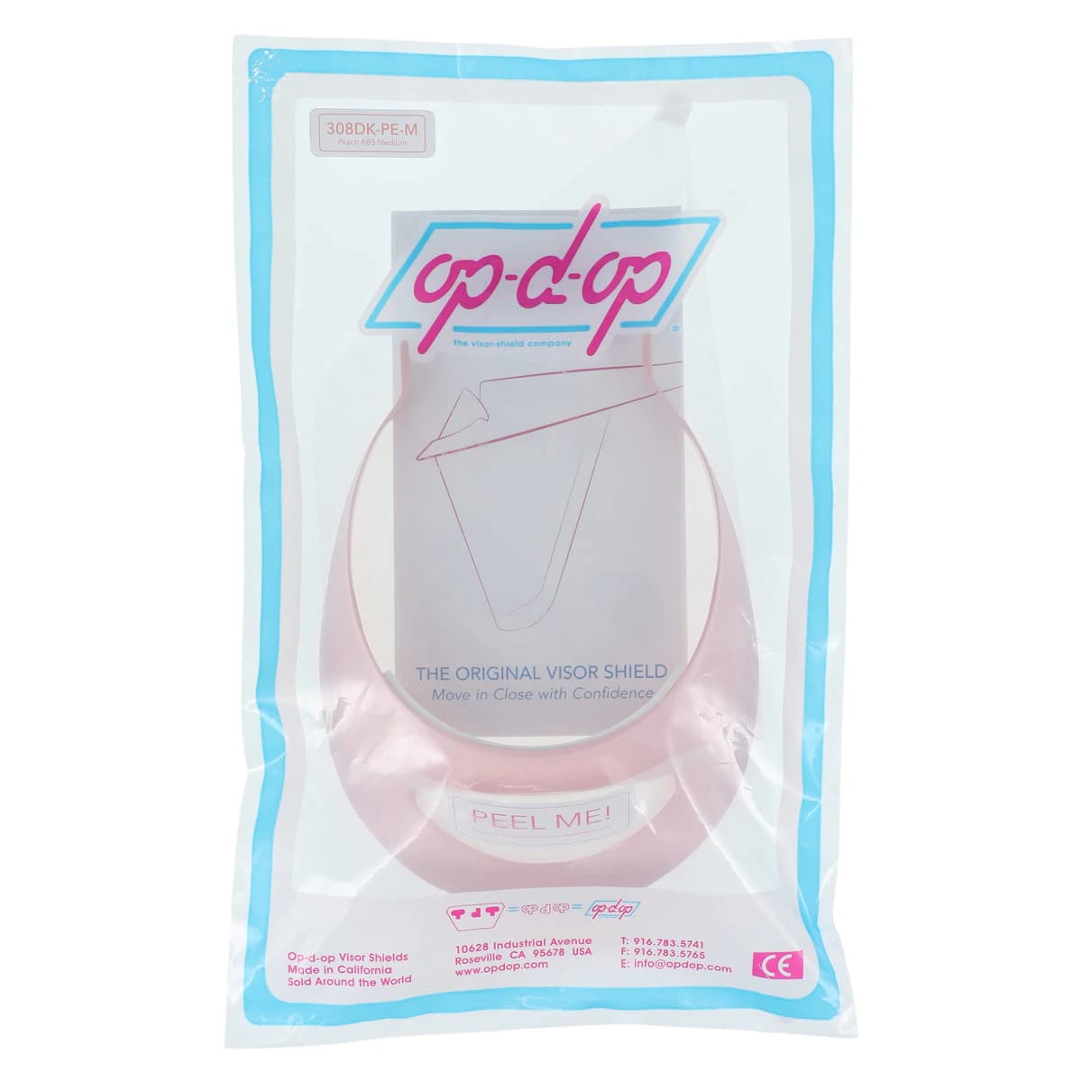 Op-D-Op Visor Shield Kit, Peach, Disposable, Each - Op-D-Op Visor Shield Kit - Image 1