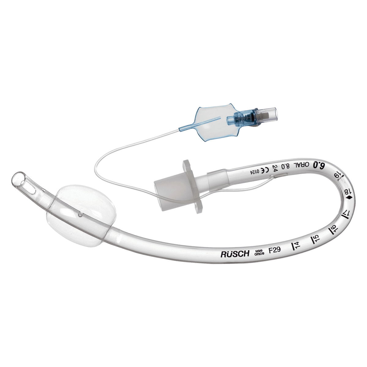 Rusch AGT Endotracheal Tube, Cuffed, 3.5mm, 190mm Length, 10/Box - Tube Endotrach 3.5mm Agt - Image 1