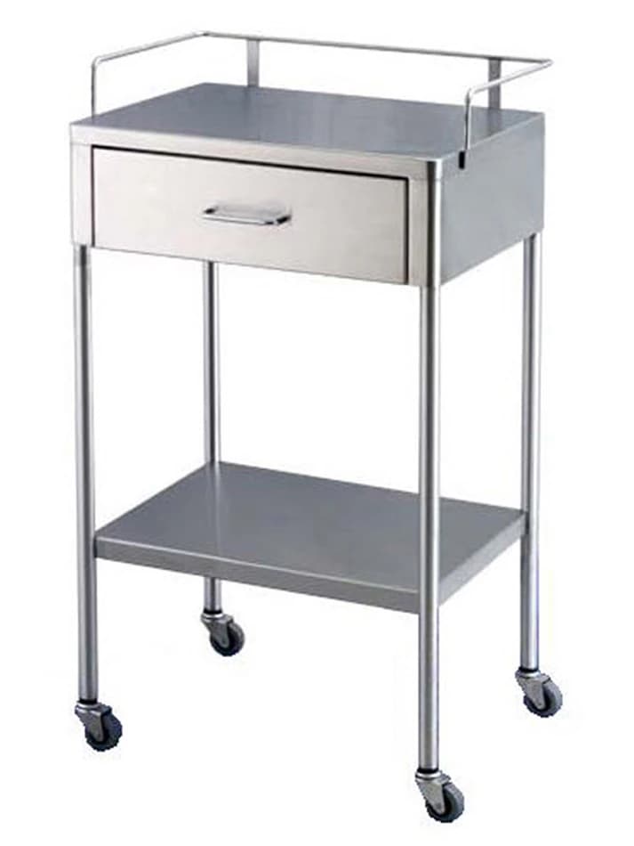 UMF Medical Utility Cart, 20"W x 16"D x 34"H, 1 Drawer, 2" Swivel Casters - Cart 20wx16dx34h 1 Drawer - Image 1