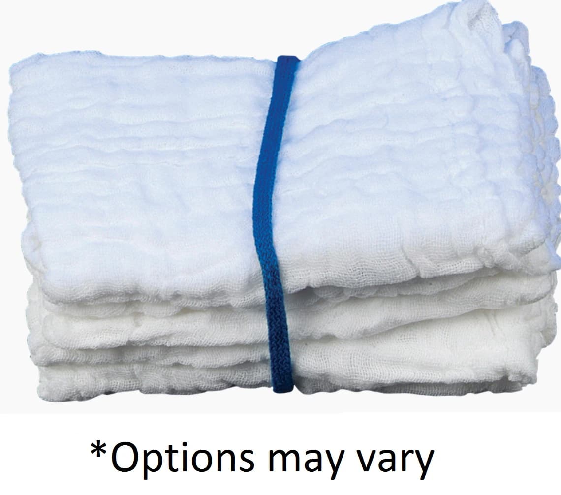 DeRoyal Pre-Washed Laparotomy Sponge, 18x18", Sterile, X-Ray Detectable, No Rings - Laparotomy Sponge No Rings - Image 1