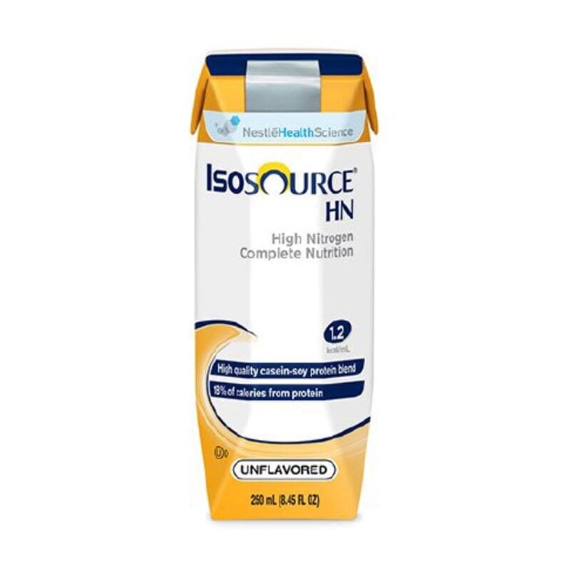 Isosource HN Tube Feeding Formula, High Nitrogen, Unflavored, 250mL, 24/Case - Isosource Hn Form Unflavored - Image 1