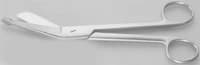 Henry Schein Lister Bandage Scissors, Angled, 4-1/2" Stainless Steel, Each - Scissors Lister Bandage - Image 1