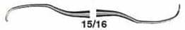 MaxiGrip Gracey Curette Double End 15/16, 9.5 mm, Stainless Steel, Each - 15/16 Gracey Curette - Image 1