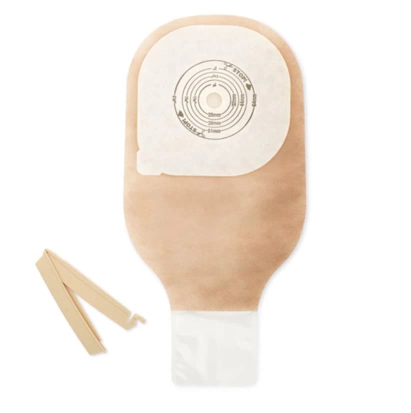 Hollister Premier 1-Piece 12" Colostomy Pouch, Ultra-Clear, Cut-To-Fit, with Clamp - Pouch Colostomy w/Clamp - Image 1