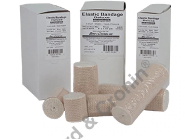 Bird & Cronin Elastic Compression Bandage with Velcro Closure, Latex-Free, 3" x 5yd, Tan, 10/Box - Bandage Elast Velcro LF - Image 1
